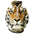 Tiger Animal Hoodie - U