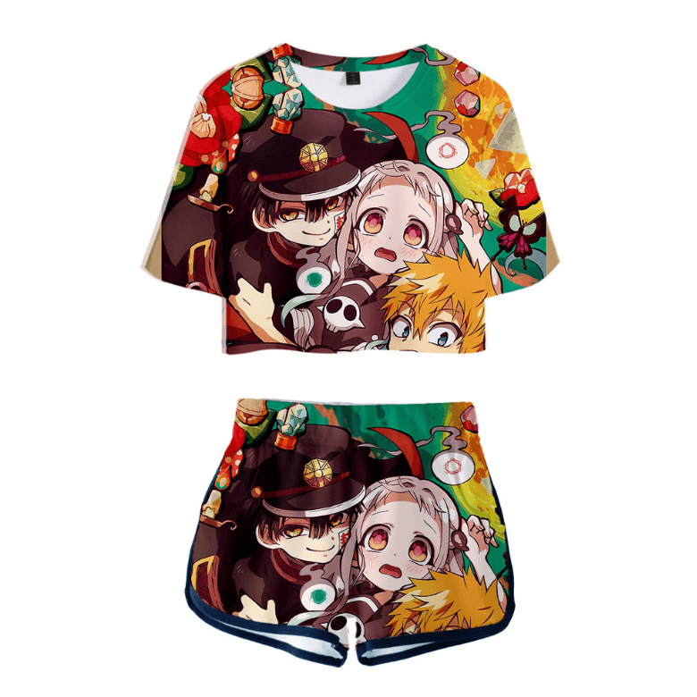 Toilet-bound Hanako-kun T-Shirt and Shorts Suits - P