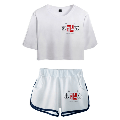 Tokyo Revengers T-Shirt and Shorts Suits - B
