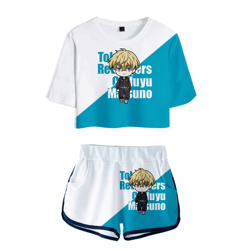 Tokyo Revengers T-Shirt and Shorts Suits - N
