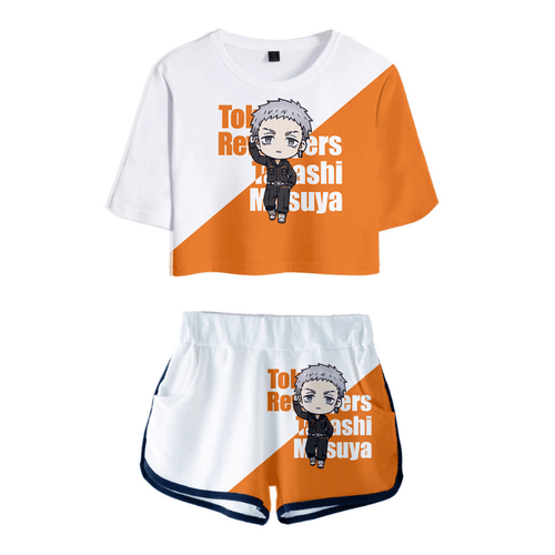 Tokyo Revengers T-Shirt and Shorts Suits - P
