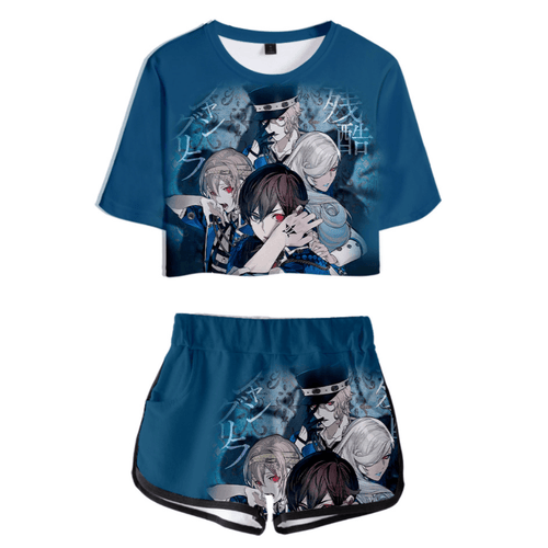 Visual Prison Anime T-Shirt and Shorts Suit - G