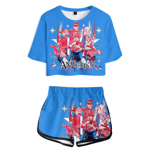 Visual Prison Anime T-Shirt and Shorts Suit - H