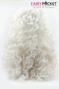 White Long Curly Lace Front Wig