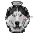 Wolf Animal Hoodie - C