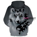 Wolf Animal Hoodie - K