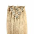 Blonde Straight Clip In Remy Human Hair Extentions