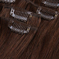 Dark Brown Straight Clip In Remy Human Hair Extentions