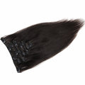 Nature Black Straight Clip In Remy Human Hair Extentions