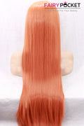 Orange Long Straight Lace Front Wig