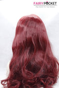Scarlet Red Long Straight Lace Front Wig