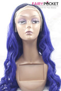 Royal Blue Long Wavy Lace Front Wig