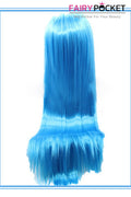 Ocean Blue Long Straight Lace Front Wig
