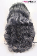 Nature Black and Light Grey Balayage Lace Front Wig