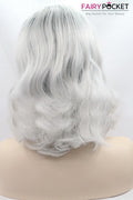 Black to Grey Ombre Wavy Lace Front Wig